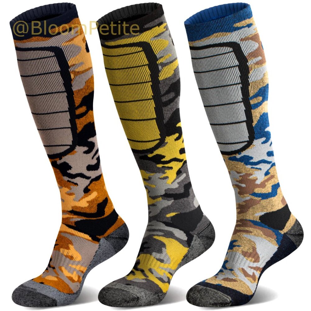 Merino Wool Ski Socks, Thermal Knee-High Warm Socks for Snowboarding